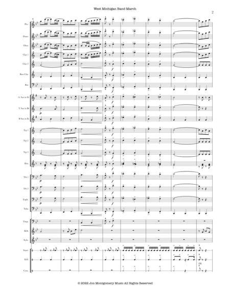 West Michigan Band March Score and Parts 3 ewq2d4