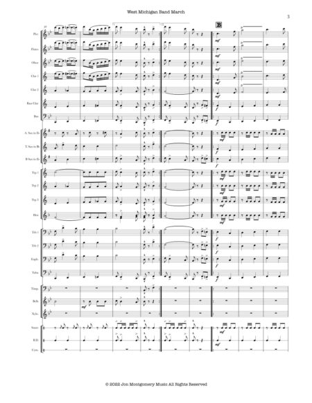 West Michigan Band March Score and Parts 4 upfebq