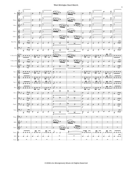 West Michigan Band March Score and Parts 5 kfddee