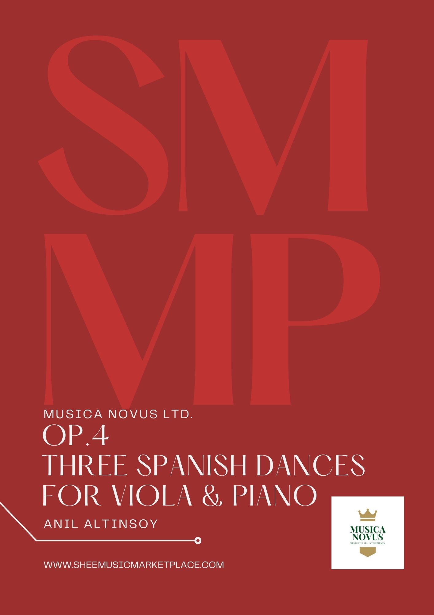 Op.4 Three Spanish Dances for Viola Piano