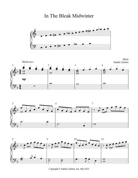 In The Bleak Midwinter 3 octave handbells page 00021