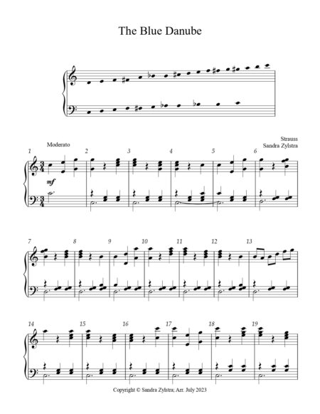 The Blue Danube 3 octave handbells cover page 00021