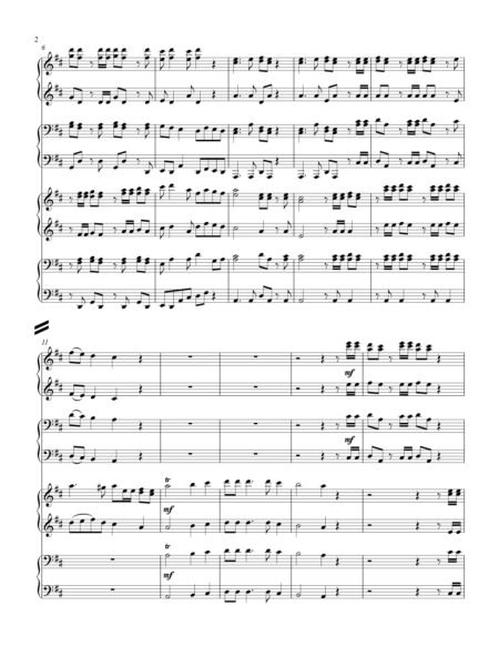 Hallelujah Chorus 2 piano 8 hand duet parts cover page 00031