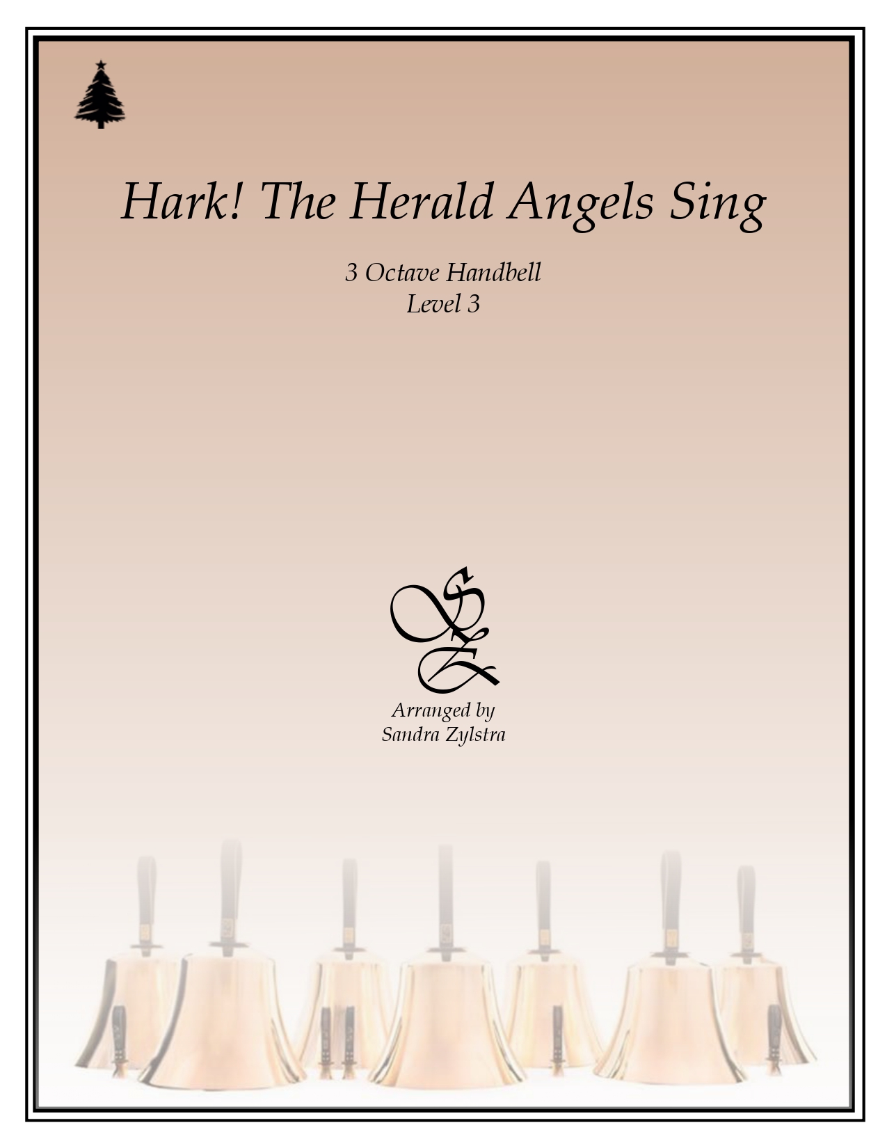 Hark The Herald Angels Sing 3 octave handbells cover page 00011
