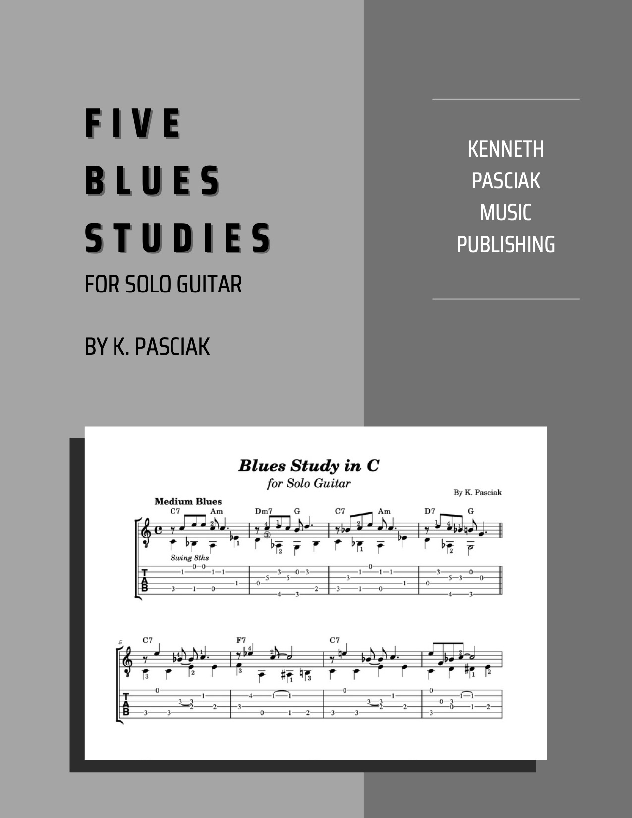 Five Blues Studies for Guitar 1