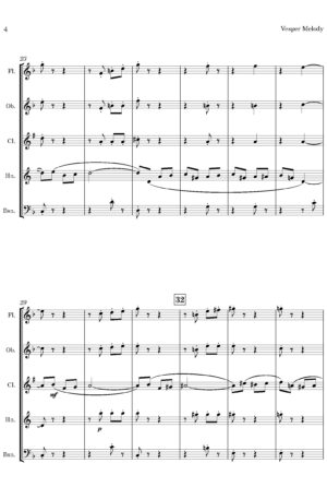 Thomas Adams | Vesper Melody (arr. for Wind Quintet)