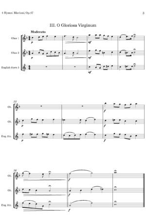 4 Hymni Mariani, Op. 47 (for Oboe Trio)