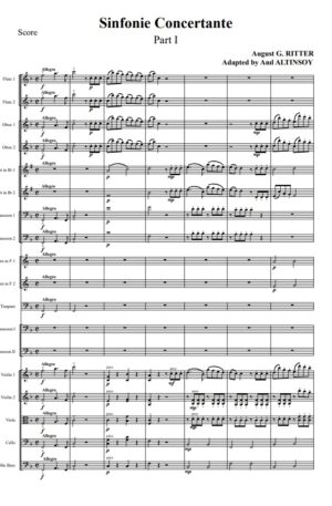 Symphonie Concertante for 2 Bassoon & Piano by August Ritter “Adapdated to Orchestra and 2 Bassoon by Anıl Altınsoy”