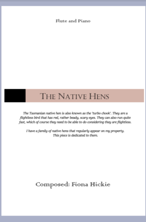 The Native Hens: Flute and Piano