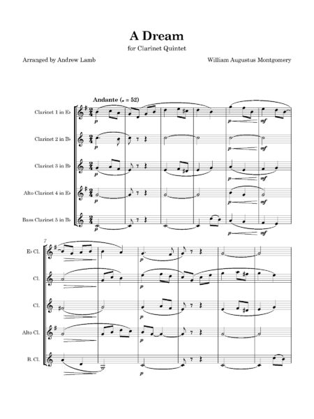 CE Montgomery A Dream Into Vol Full Score Page 2
