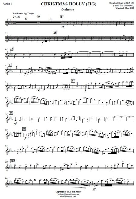 687 FC CHRISTMAS HOLLY JIG Orchestra Theme 271 NP4 2023 v2 Sample Page 06