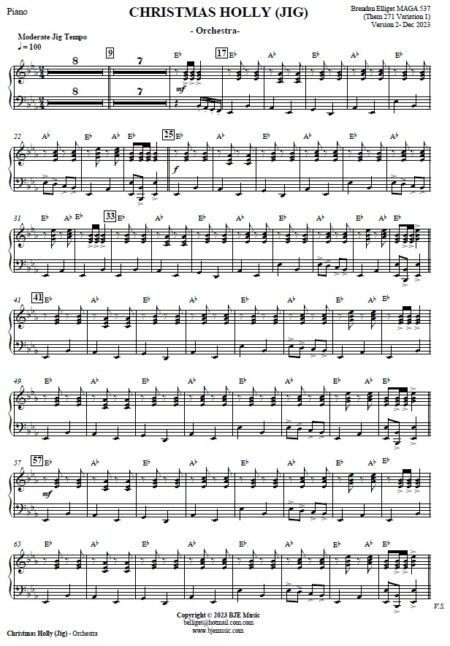 687 FC CHRISTMAS HOLLY JIG Orchestra Theme 271 NP4 2023 v2 Sample Page 03