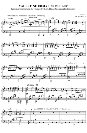 Valentine Romance Medley (Piano Solo)