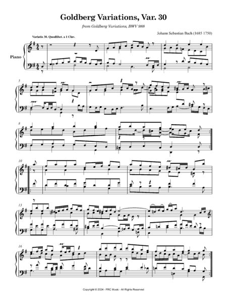 Goldberg Variations Var 30 Full Score Pagina 3 scaled