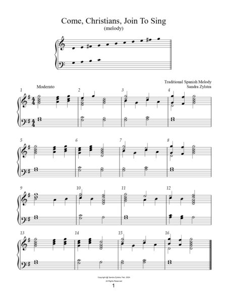 Beginner Handbell Hymns 2 octave handbells book page 00041