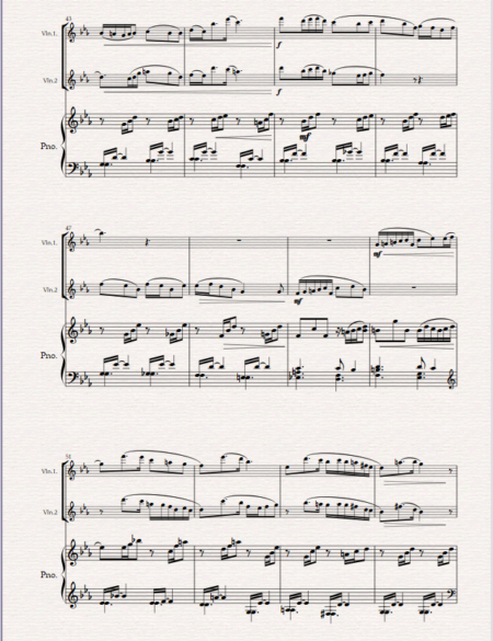 Barcarolle violin duet 2
