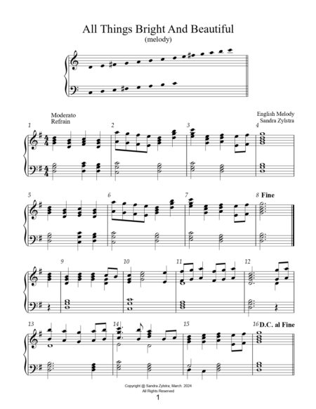 Easy Handbell Hymns 3 octave handbell book page 00041