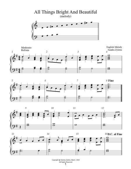 Easy Handbell Hymns 2 octave handbell book page 00041