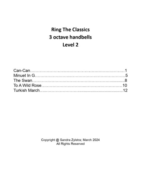 Ring The Classics 3 octave handbells book page 00031