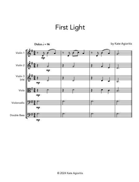 First Light - String Orchestra