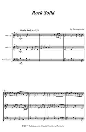 Rock Solid – for String Trio