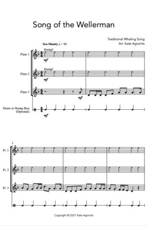 Song of the Wellerman – Flute Trio
