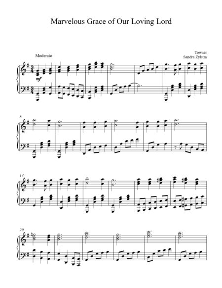 Marvelous Grace Of Our Loving Lord late intermediate piano solo cover page 00021