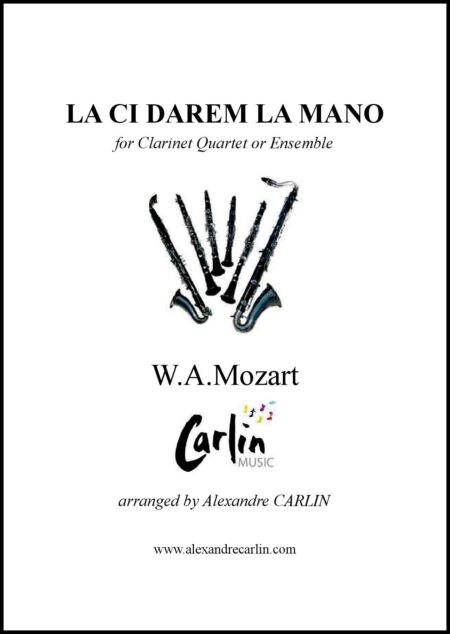 La Ci Darem la Mano Clarinet Webcover with border