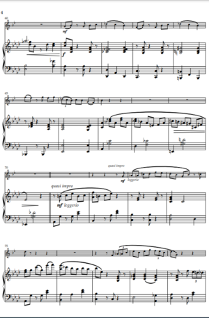 “Sunshine” Original Jazz Waltz for Trumpet in B flat and Piano