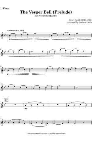 Henry Smith | The Vesper Bell | for Wind Quintet