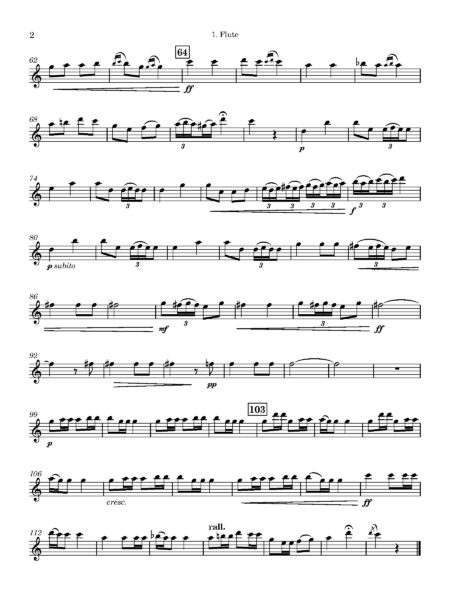 Derlin Din Din Morning Song Flute. 1. Flute Page 2