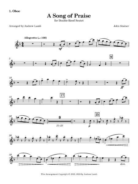 1. Oboe Page 1