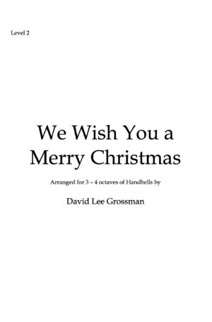 We Wish You a Merry Christmas – 3-4 Octave Handbells