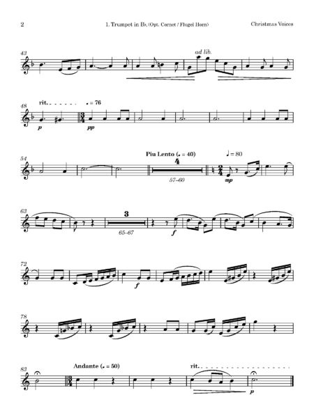 Emma Louise Ashford | Christmas Voices | for Brass Quintet - Image 3