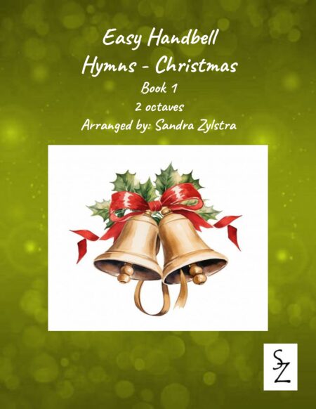 Easy Handbell Hymns Christmas Book 1 2 octave handbells cover page 00011