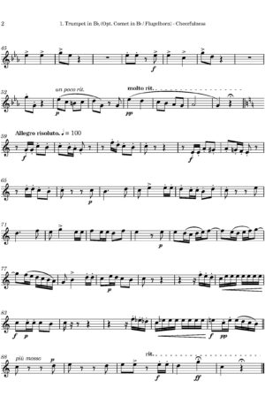 Ciro Pinsuti | Cheerfulness | for Brass Quartet (High Register)