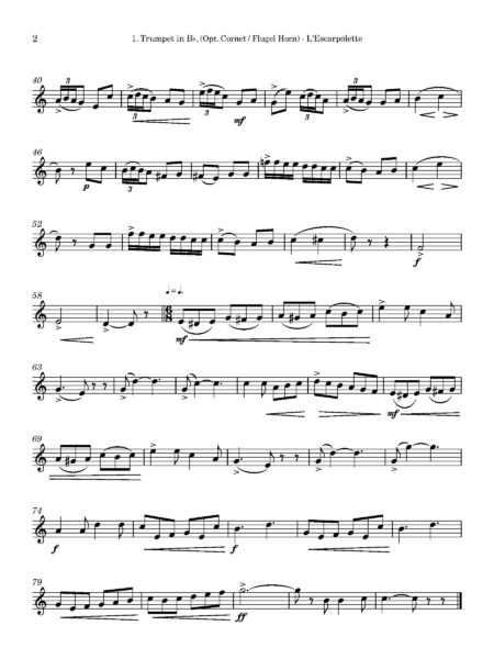 1. Trumpet in Bb Opt. Cornet Flugel Horn Page 2