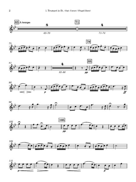 A Joyful Christmas Song 1. Trumpet in Bb Opt. Cornet Flugel Horn Page 2