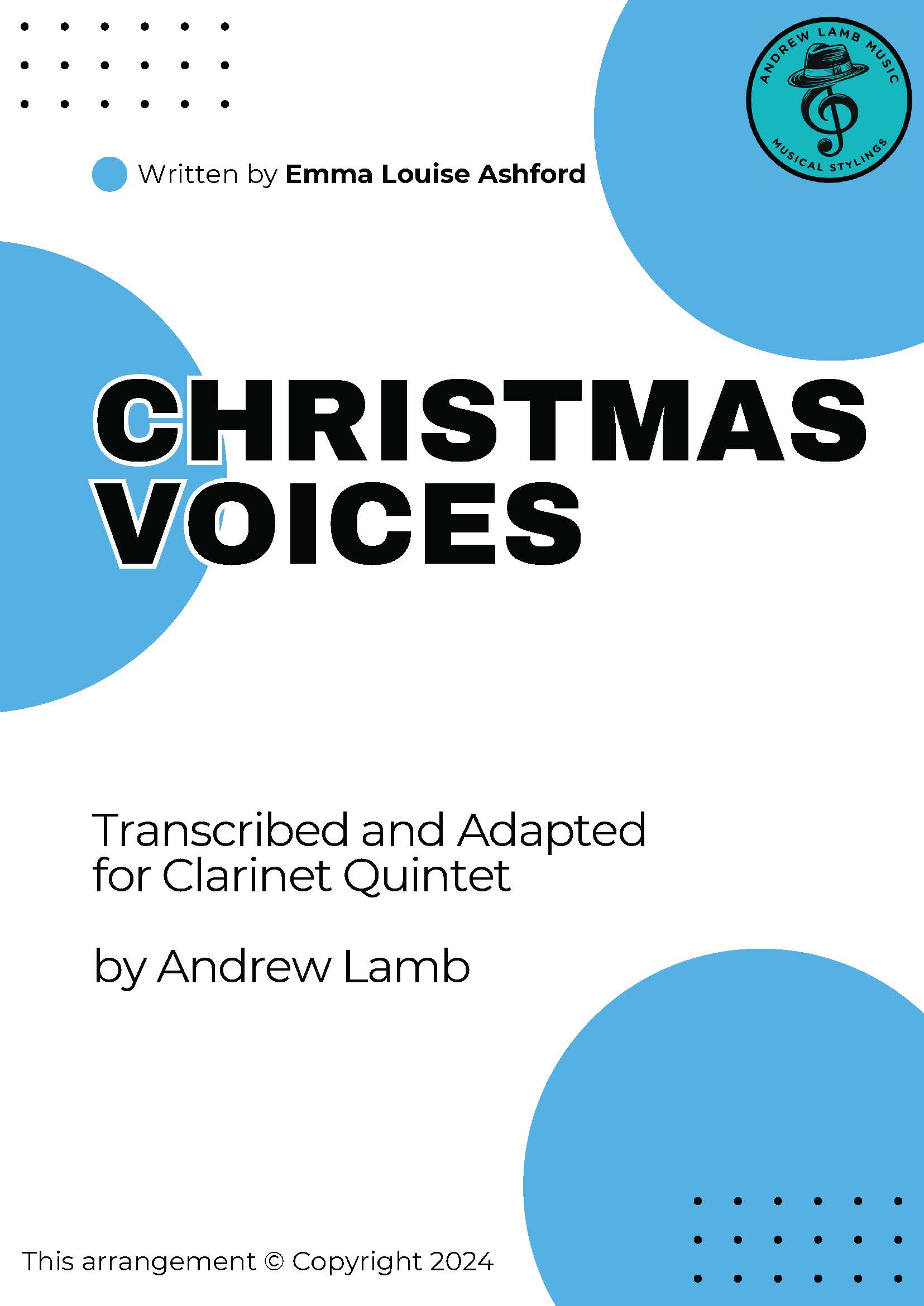 Ashford Christmas Voices Clar.5tet Cover Page 1