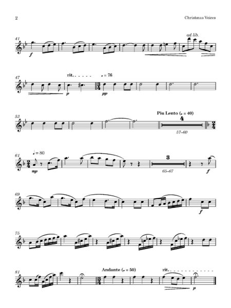 Clarinet Christmas Voices 1. Clarinet in Bb Page 2