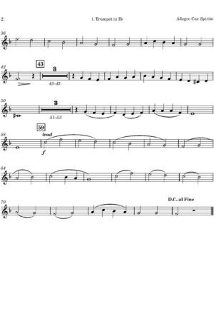Alfred Rawlings | Allegro Con Spirito | for Brass Quintet