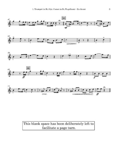 En Avant Trumpet 1. Trumpet in Bb Opt. Cornet in Bb Flugelhorn Page 3