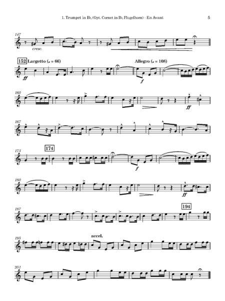 En Avant Trumpet 1. Trumpet in Bb Opt. Cornet in Bb Flugelhorn Page 5