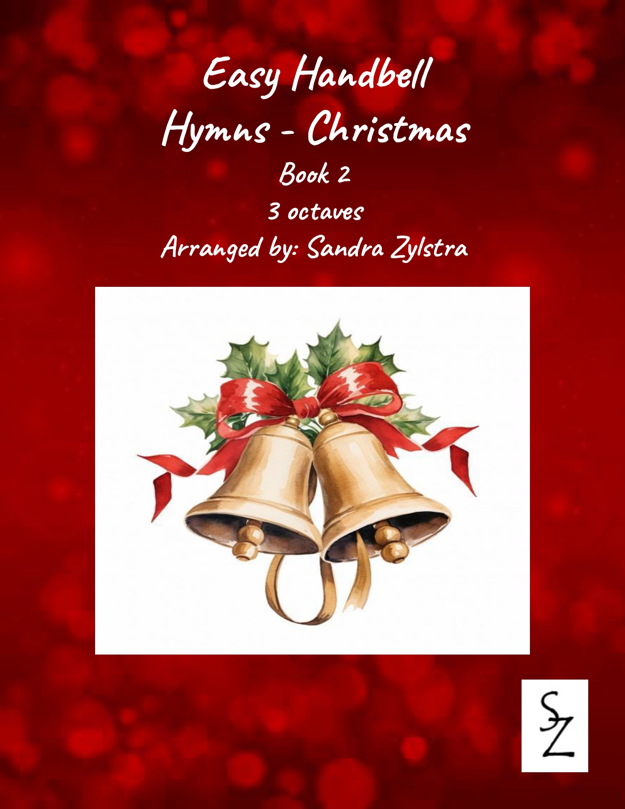 Easy Handbell Hymns Christmas Book 2 3 octave hadbells cover page 00011