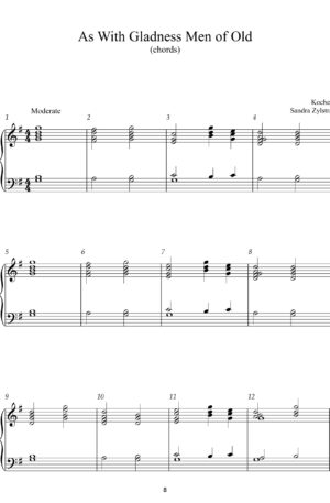Easy Handbell Hymns -Christmas, Book 2 -2 octave handbells