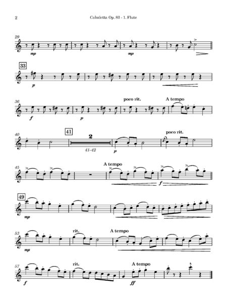 WW Quintet Cabaletta 1. Flute Page 2