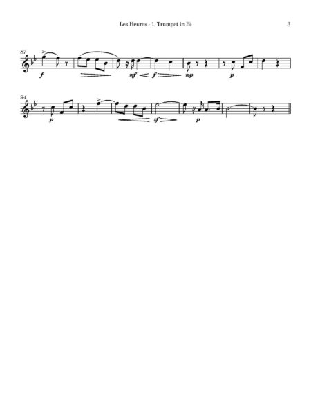 The Hours Brass 1. Trumpet in Bb Page 3