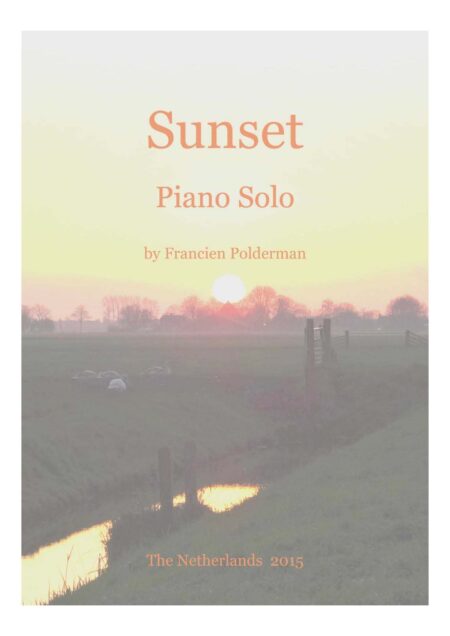 Piano Solo SUNSET met omslag en G6 erbij Page 1