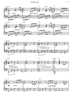 Flying Away – Piano Solo