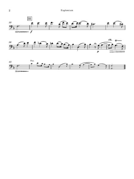 Sarabande in F Major Euphonium Page 2